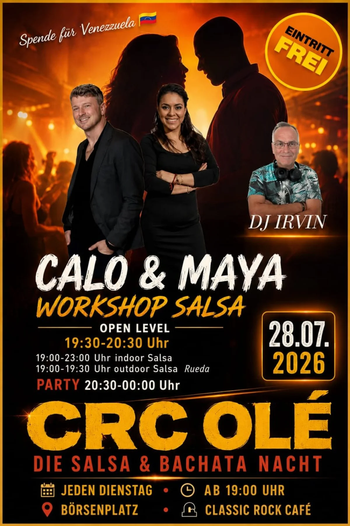 CRC OLÉ - DIE SALSA & BACHATA NACHT