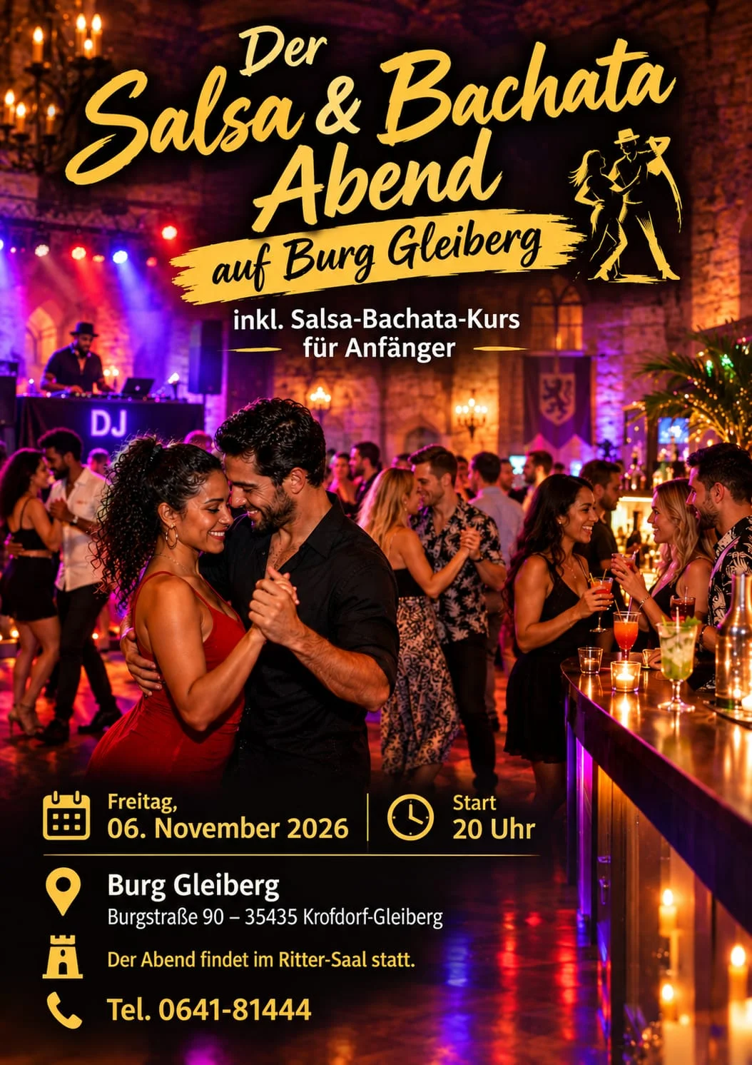Der Salsa & Bachata Abend auf Burg Gleiberg