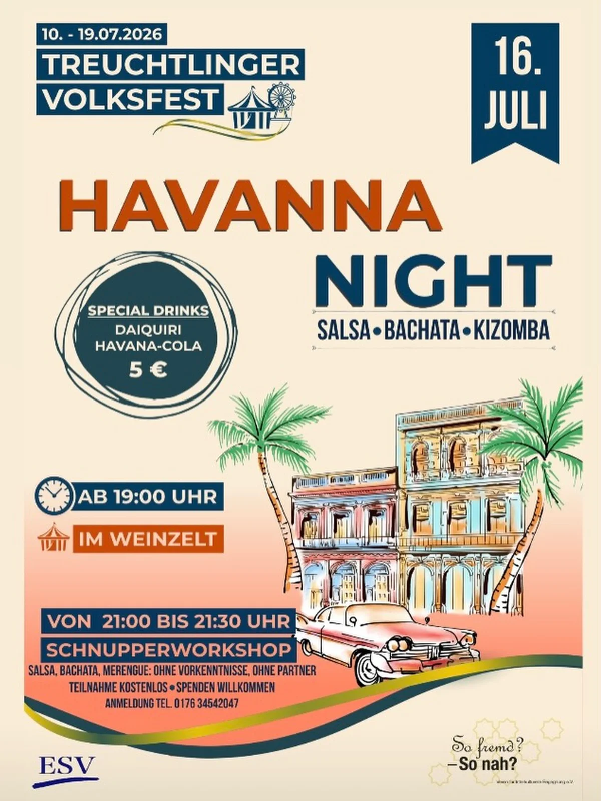 Havanna Night auf dem Treuchtlinger Volksfest