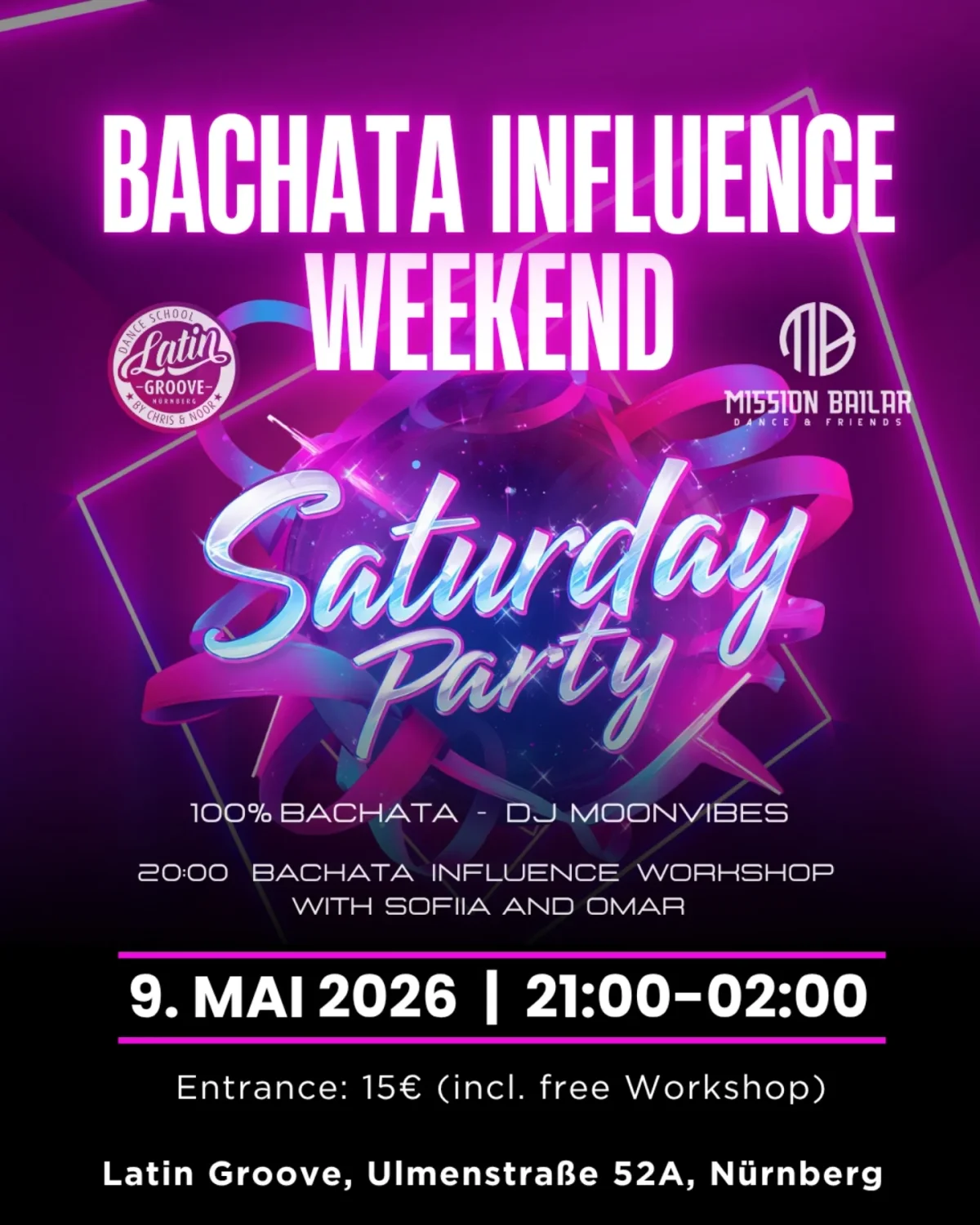Bachata Influence Weekend - Saturday Party