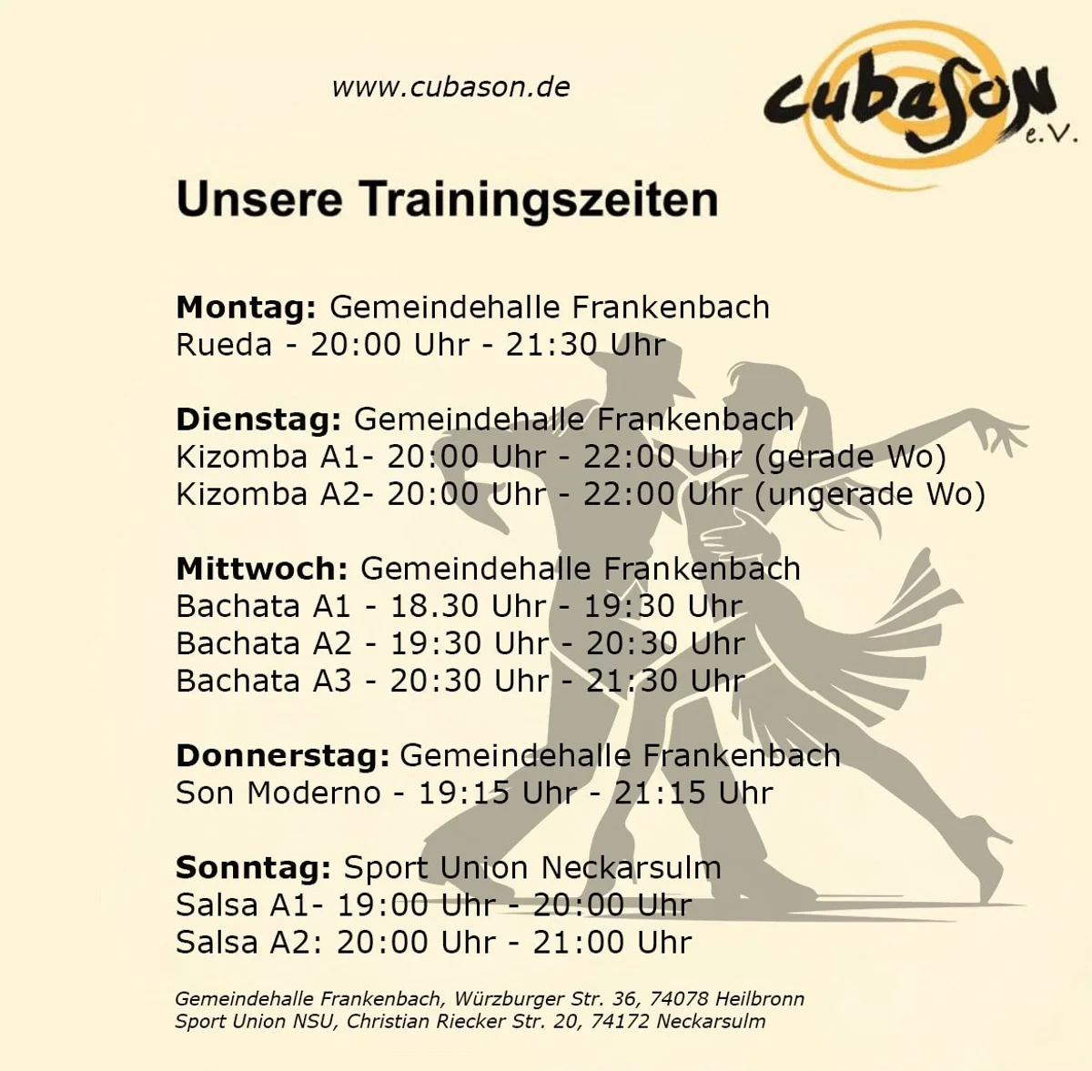 Bootcamp Bachata mit Vero