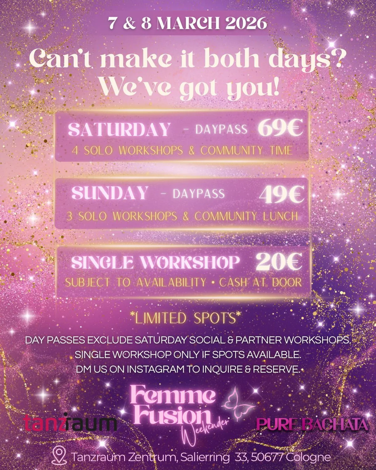 Femme Fusion Weekender - Saturday Daypass