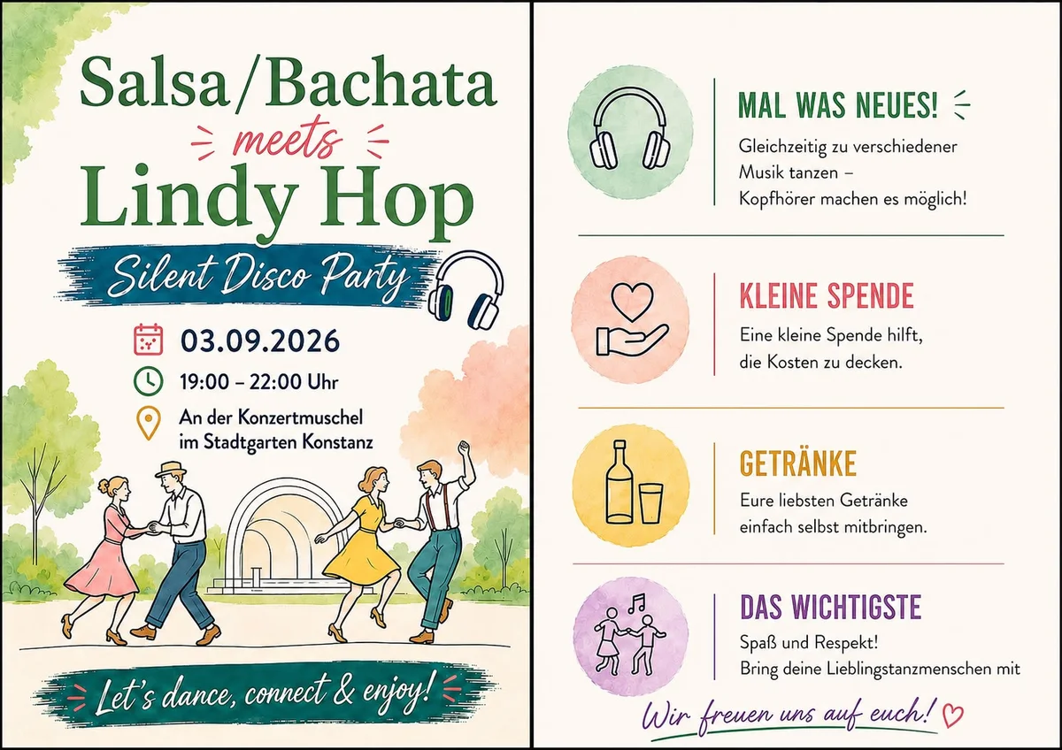 Salsa/Bachata meets Lindy Hop Silent Disco Party