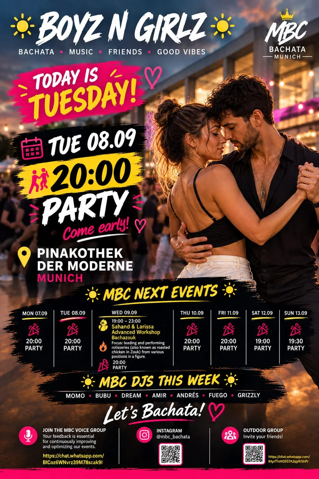 Sahand & Larissa Advanced Workshop & Bachata Party