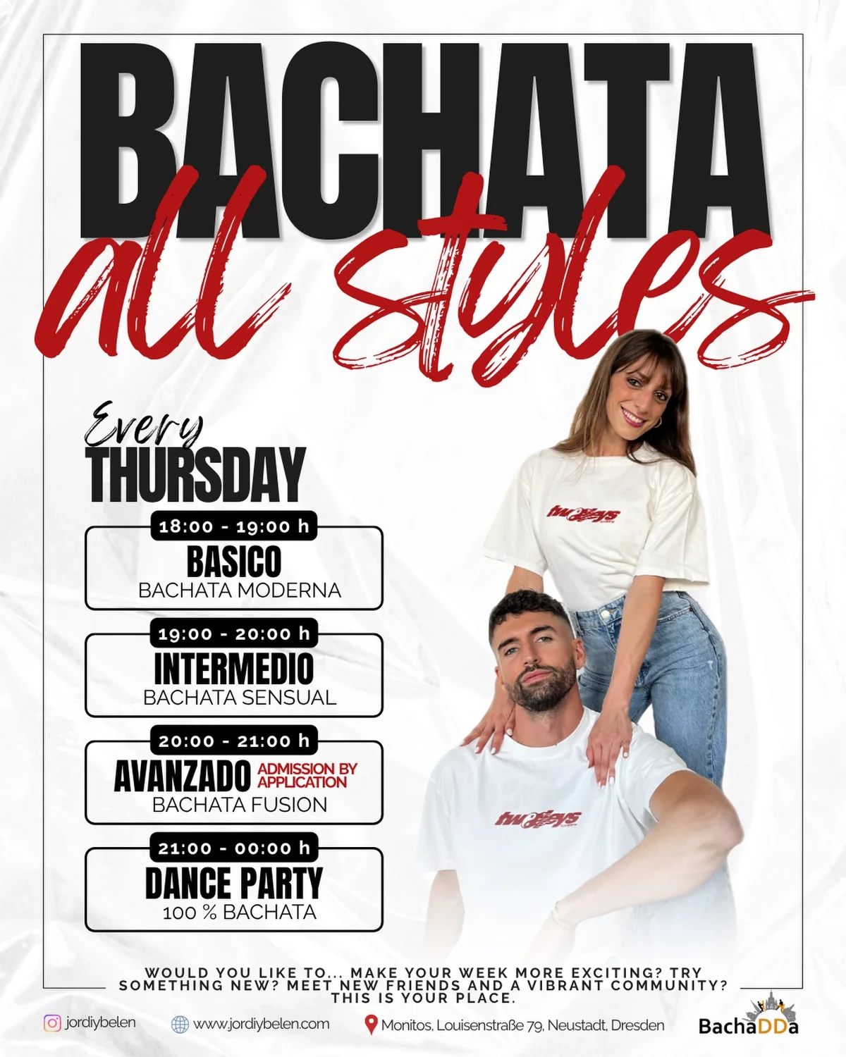 Bachata All Styles - Course Start & Social Dance