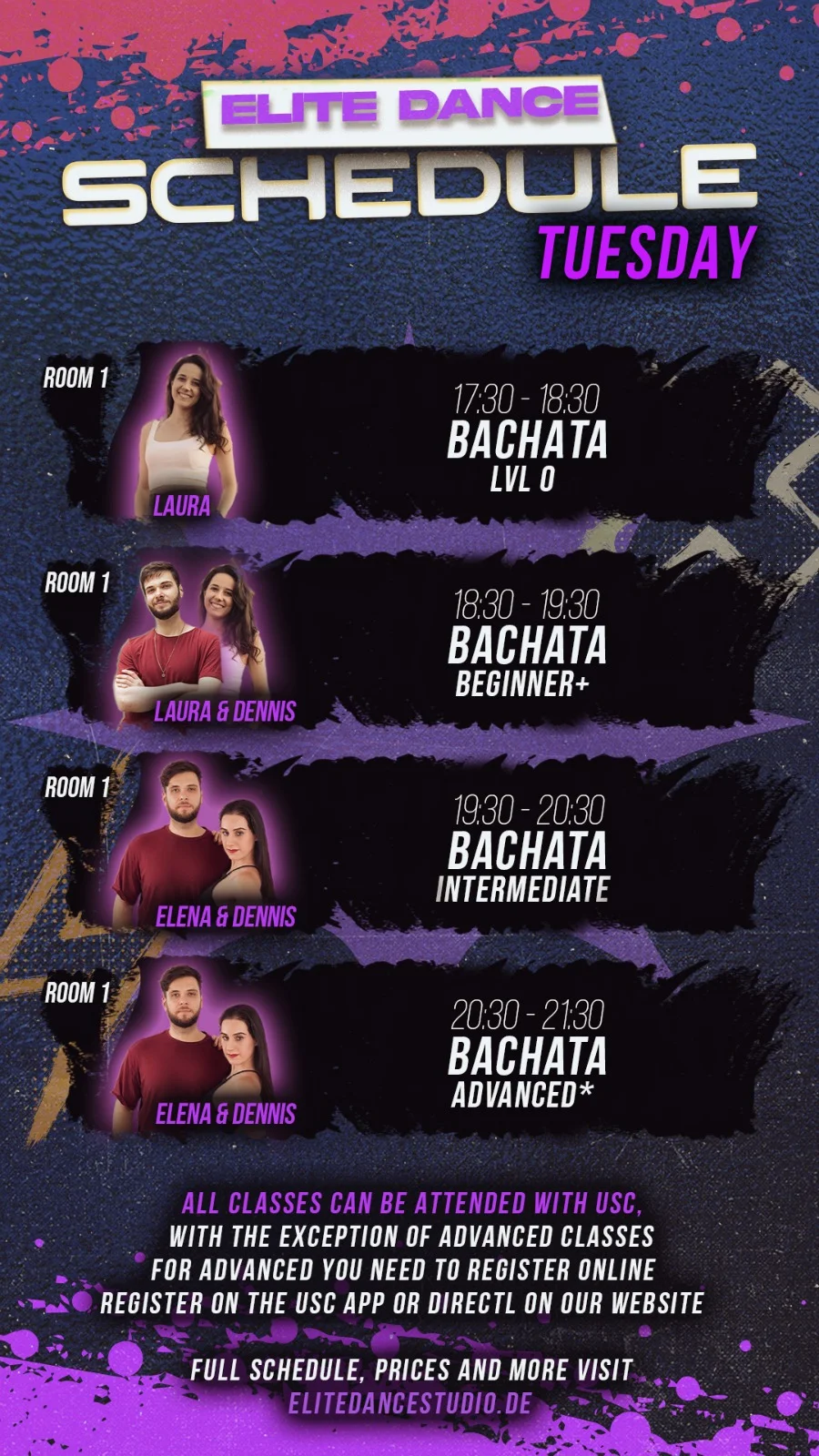 Elite Dance Bachata Classes Tuesday