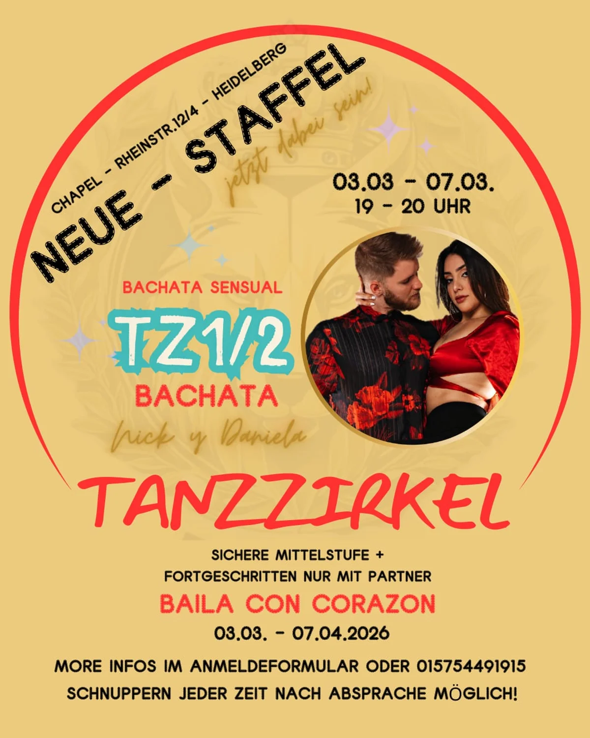 Bachata Sensual Tanzzirkel mit Nick y Daniela (Neue Staffel)