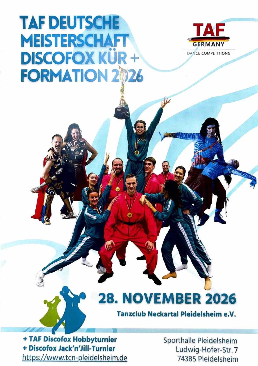 TAF Deutsche Meisterschaft Discofox Kür + Formation 2026