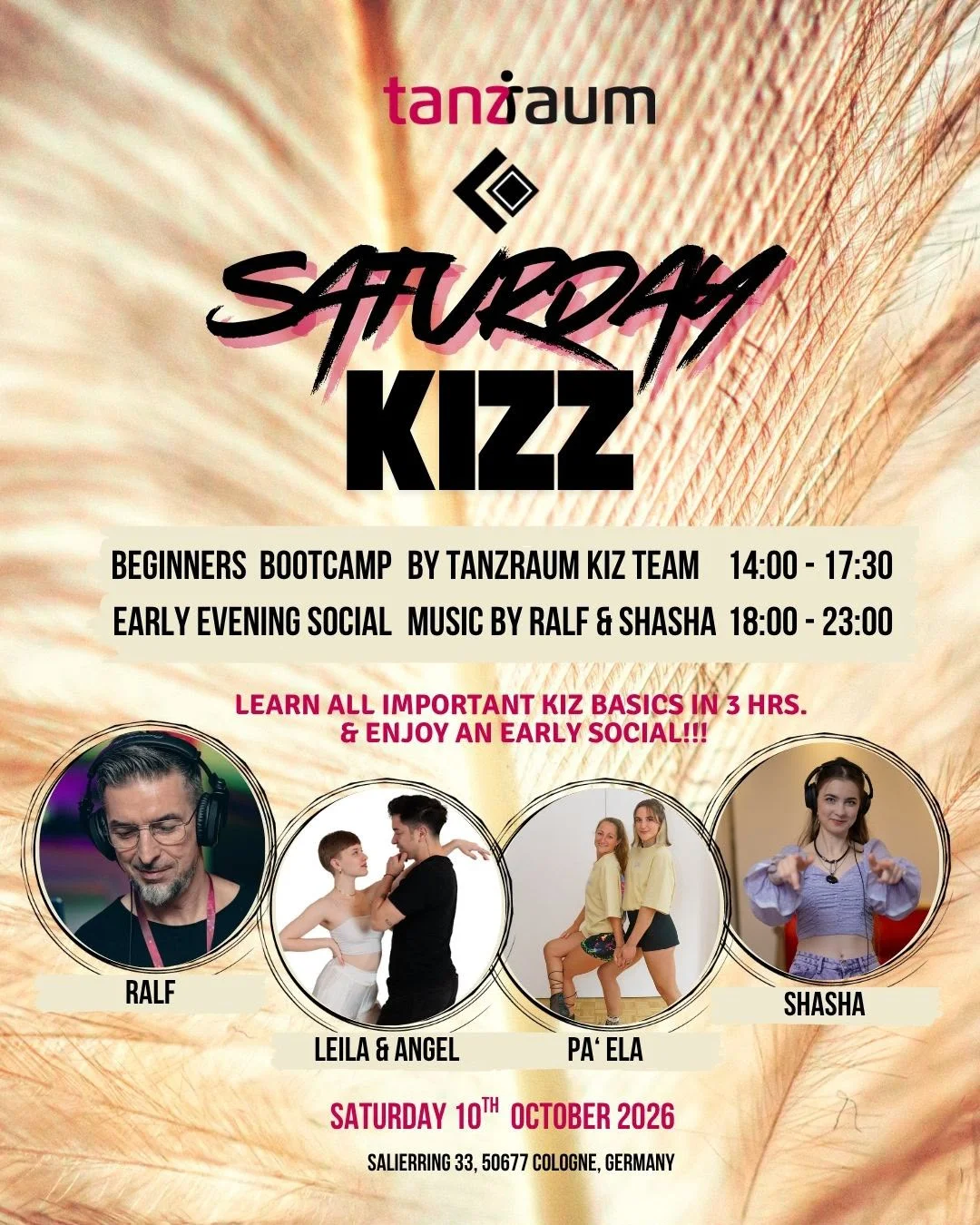 Urban Kiz Beginners Bootcamp + Early Evening Social