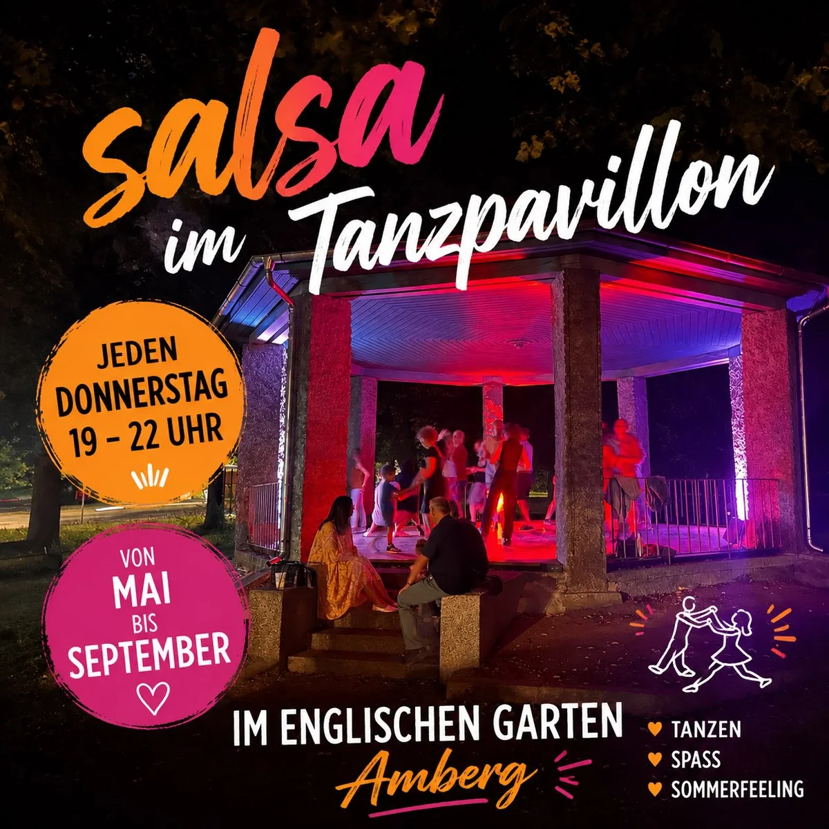 Salsa im Tanzpavillon