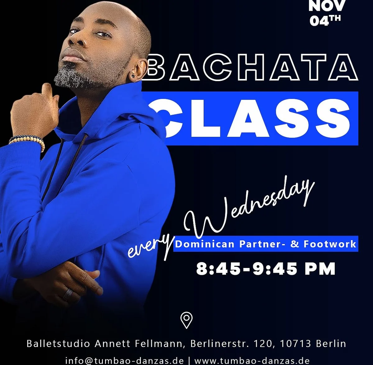 Bachata Class - Dominican Partner- & Footwork