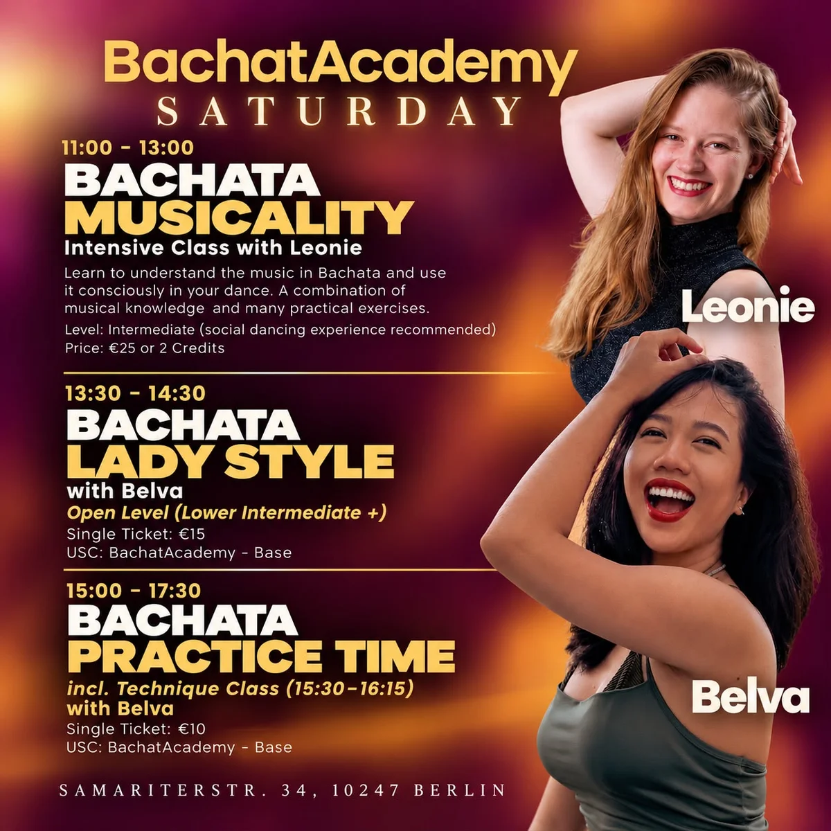 BachatAcademy SATURDAY Workshops & Practice