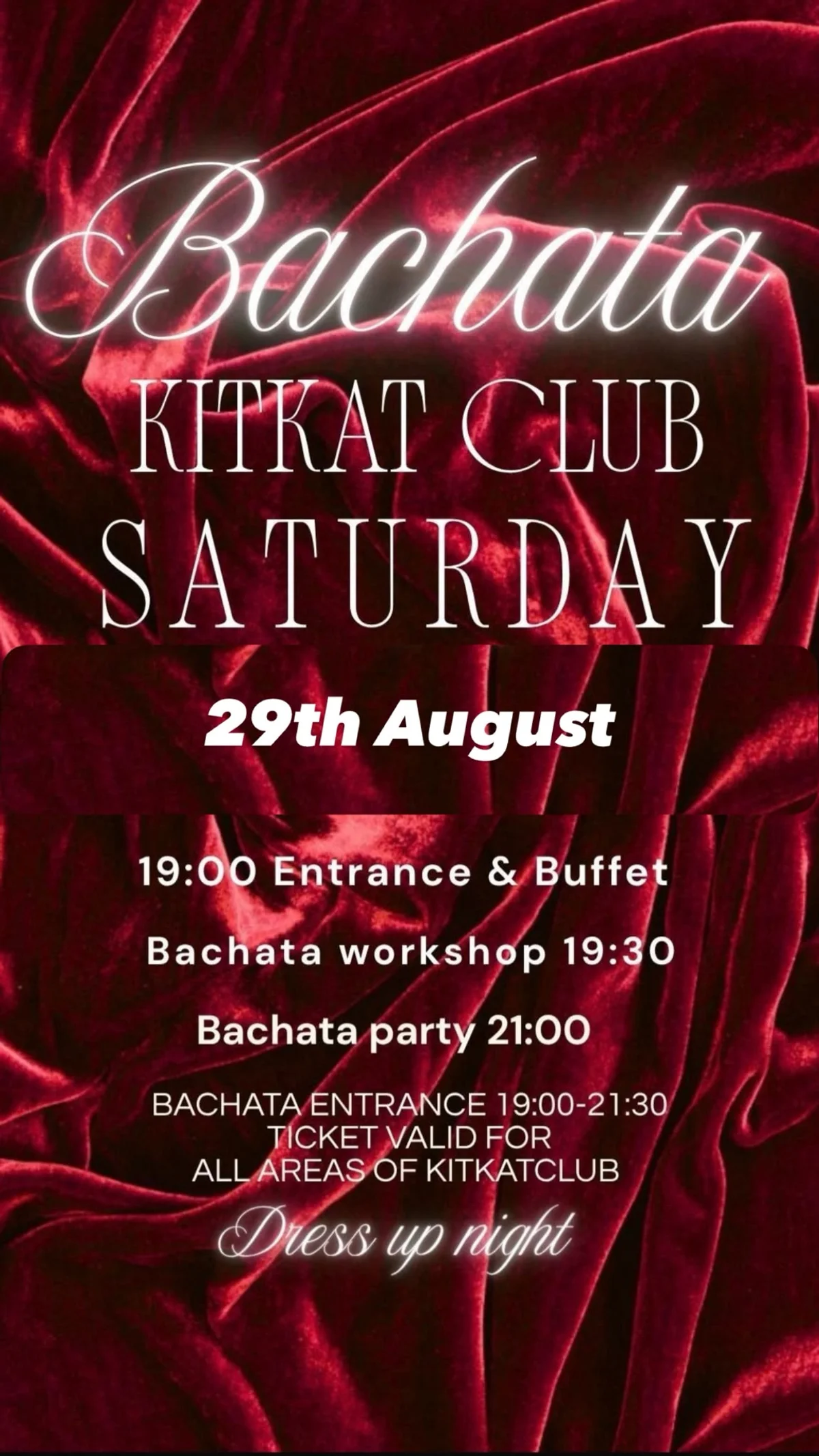 Bachata KitKat Club Saturday