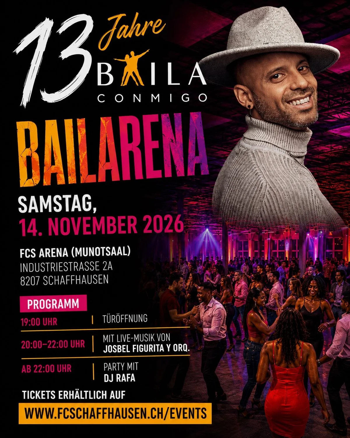 Salsa & Bachata at FCS Arena, Schaffhausen