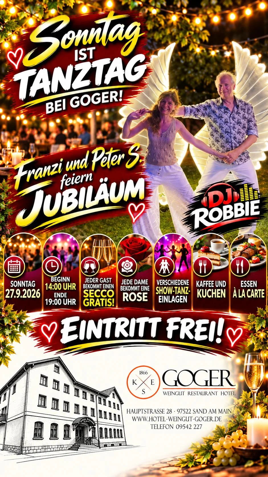 Sonntag ist Tanztag bei Goger! - Jubiläum Franzi & Peter S.