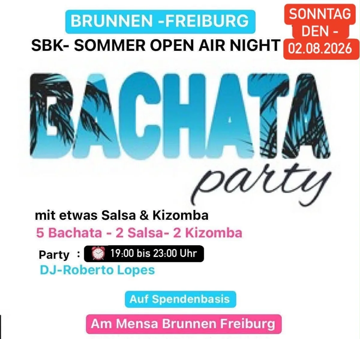 SBK- Sommer Open Air Night - Bachata Party