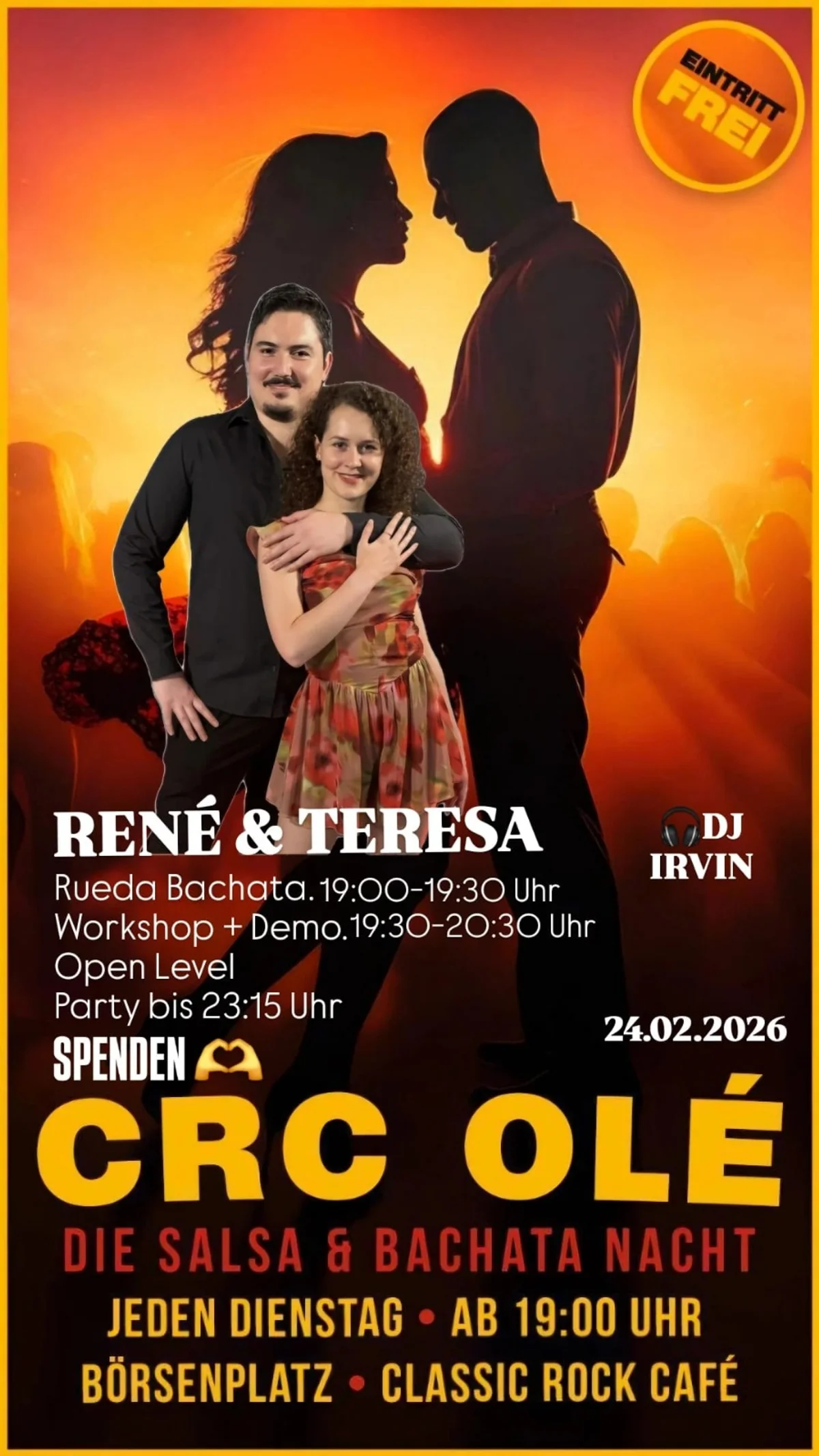 CRC OLÉ - Die Salsa & Bachata Nacht