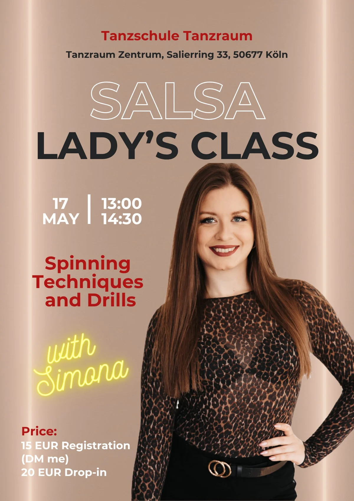 Salsa Lady's Class - Spinning Techniques and Drills with Simona