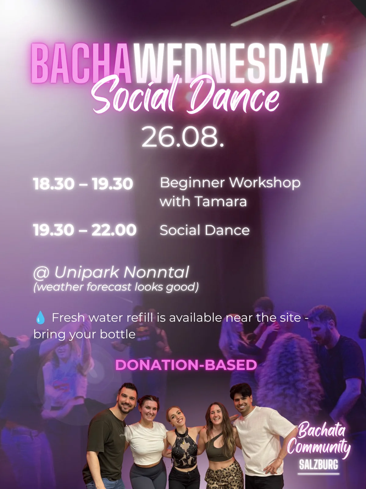 Bachata at Unipark Nonntal, Salzburg