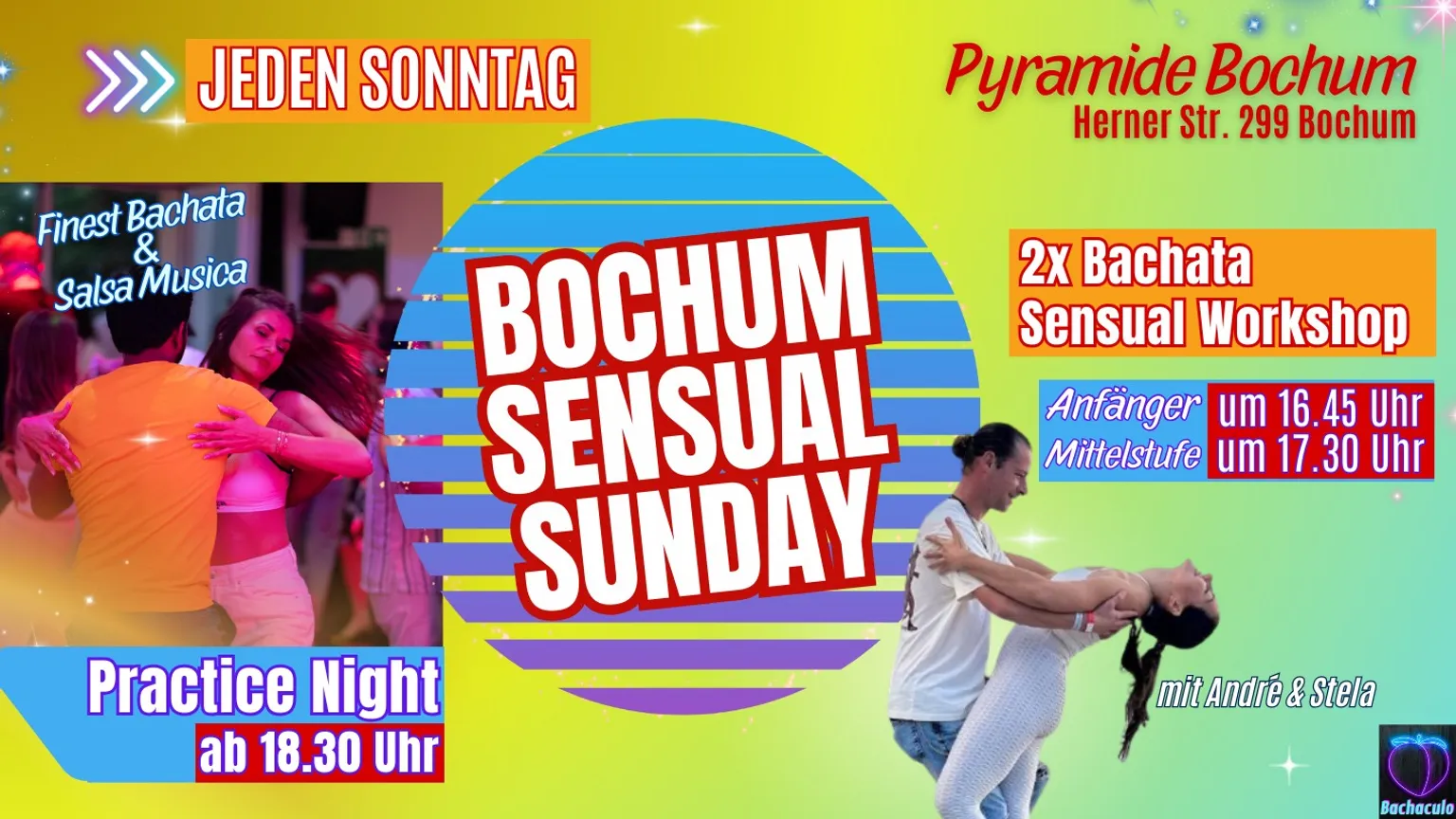 Image 1 of BOCHUM SENSUAL SUNDAY - Jeden Sonntag - Finest Bachata & Salsa