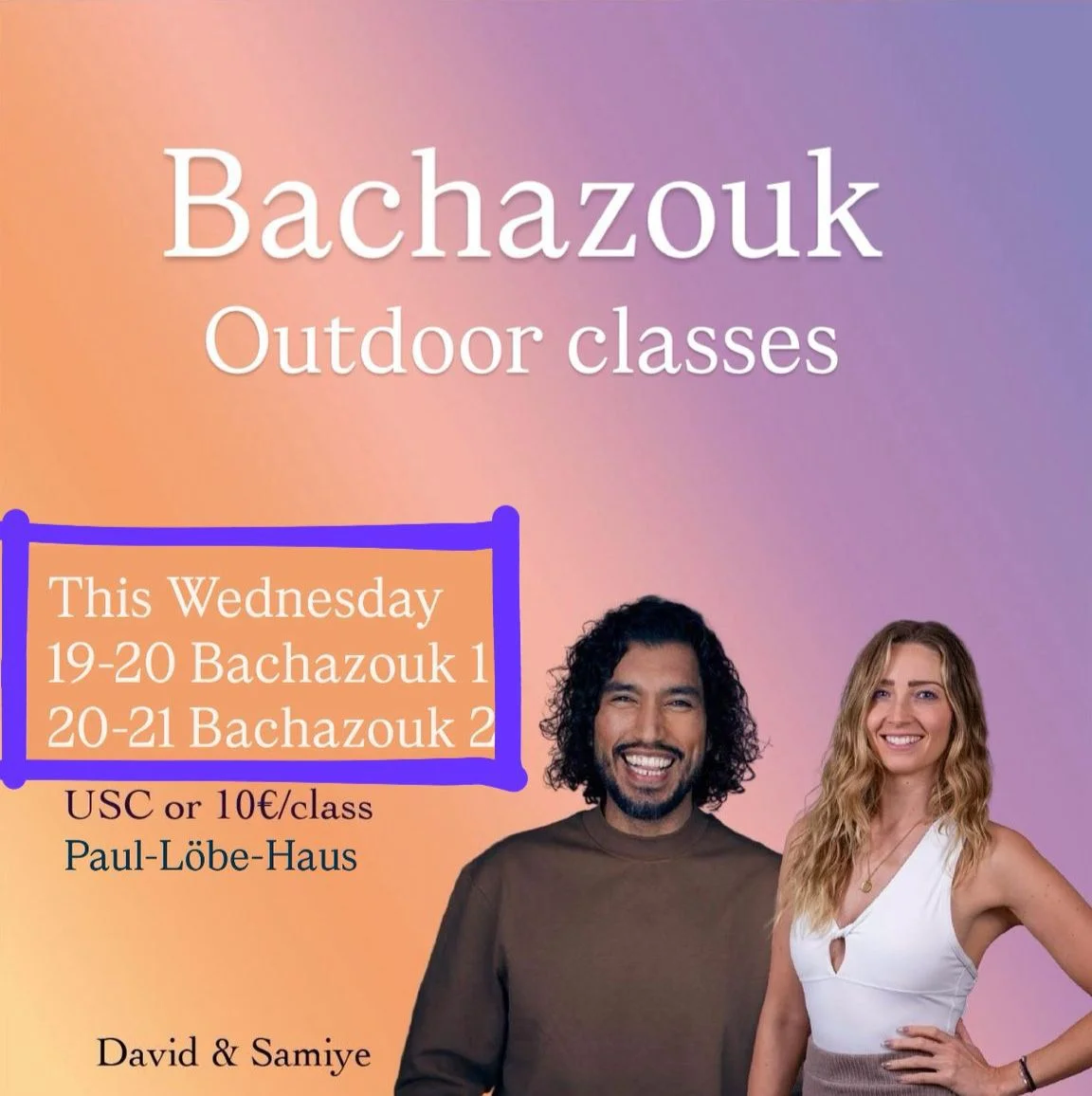 Bachazouk Outdoor classes