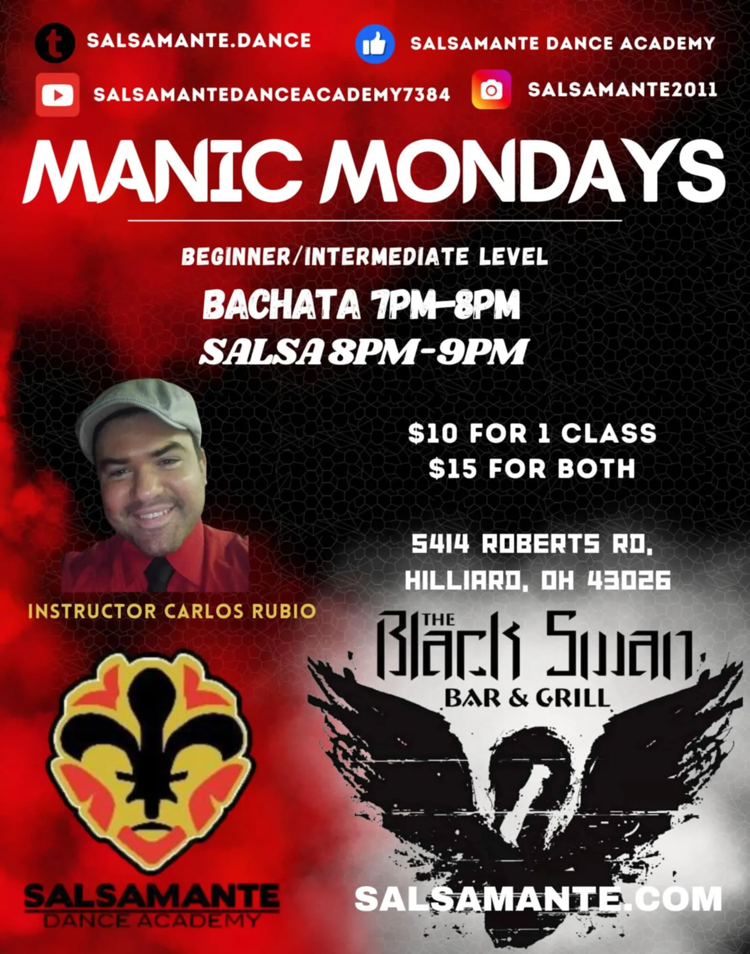 Image 1 of Manic Mondays- Salsa and Bachata