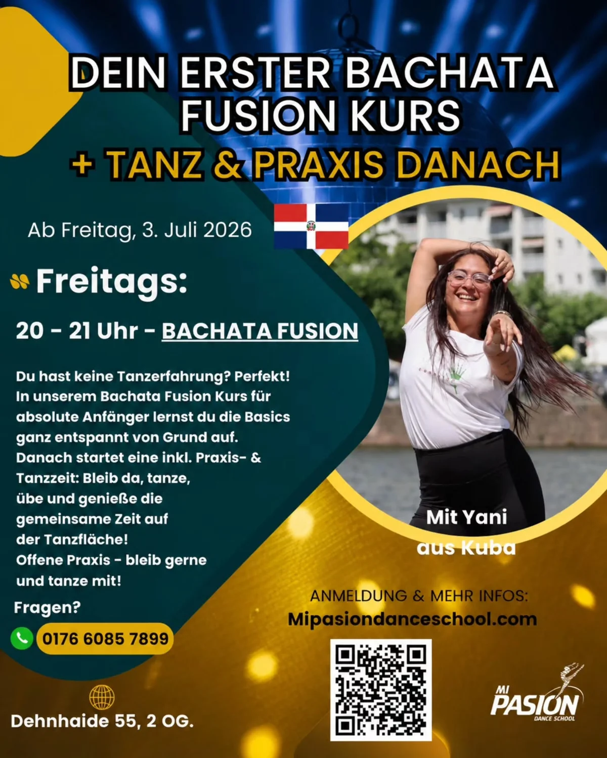 Dein erster Bachata Fusion Kurs + Tanz & Praxis danach