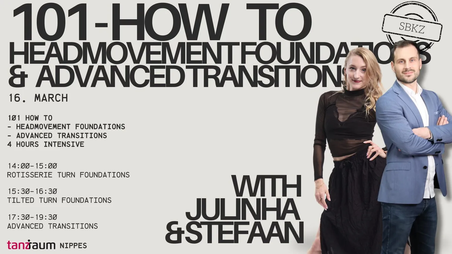 Image 1 of 101 How To - Headmovement Turn Foundations + Advanced Transitions with Julinha & Stefaan