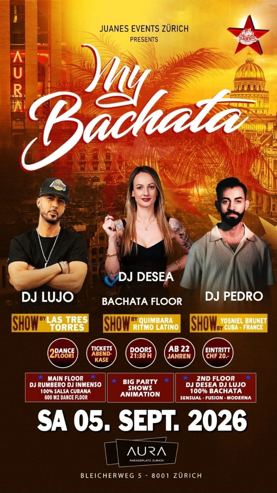 Salsa & Bachata at Aura Club, Zurich