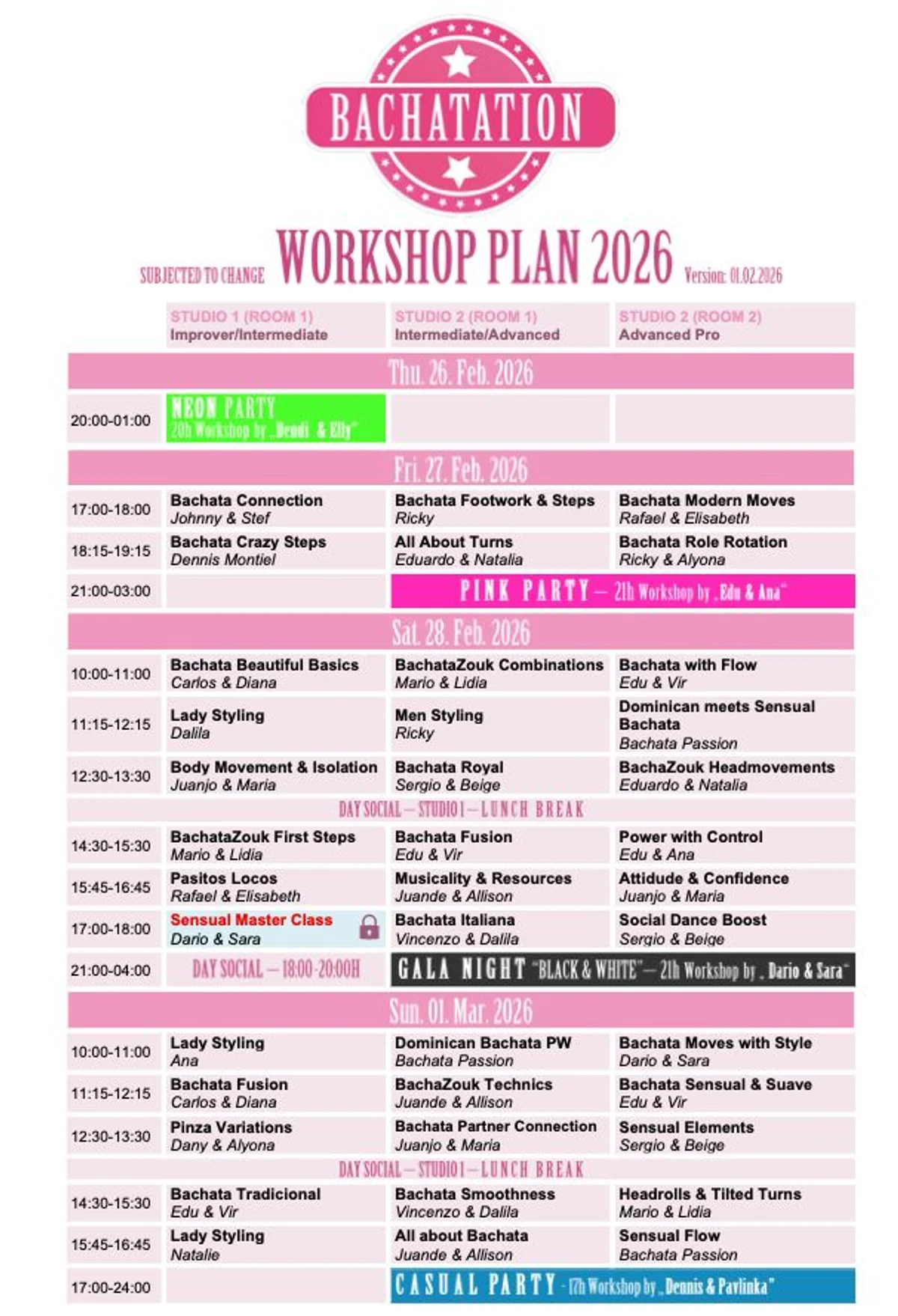 Bachatation Neon Party