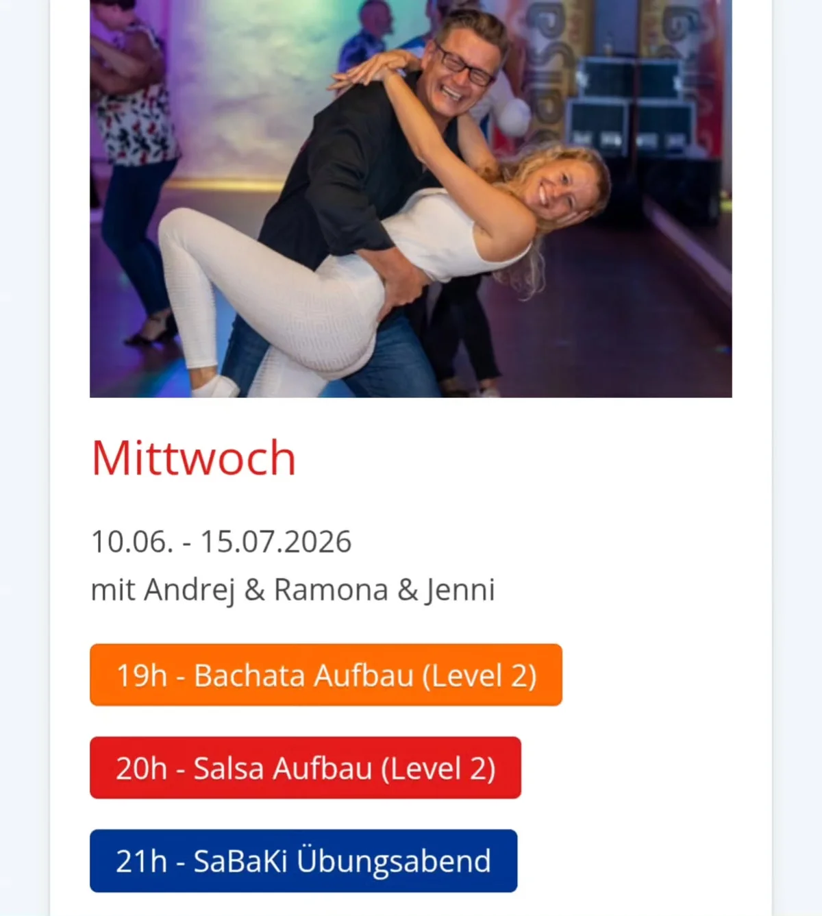 SaBaKi Übungsabend & Aufbaukurse