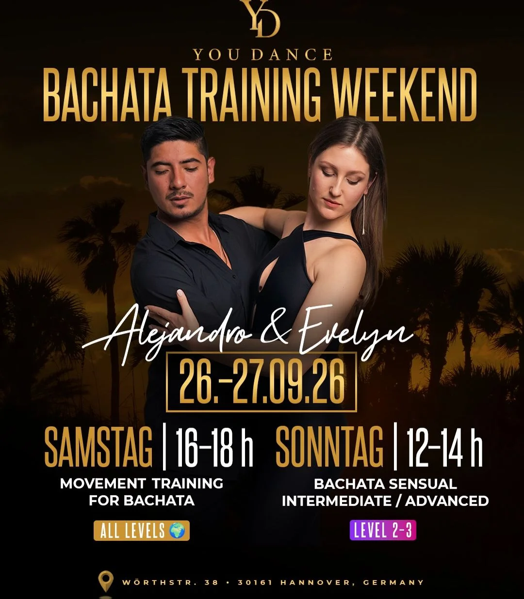 Bachata Training Weekend mit Alejandro & Evelyn - Sonntag