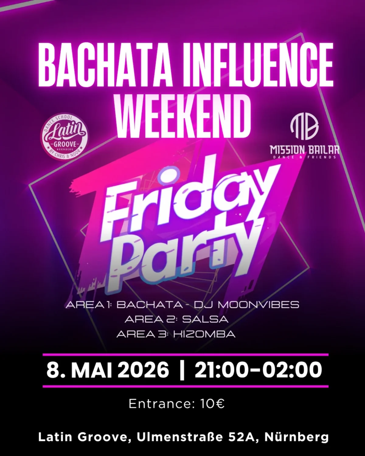 Bachata Influence Weekend - Friday Party