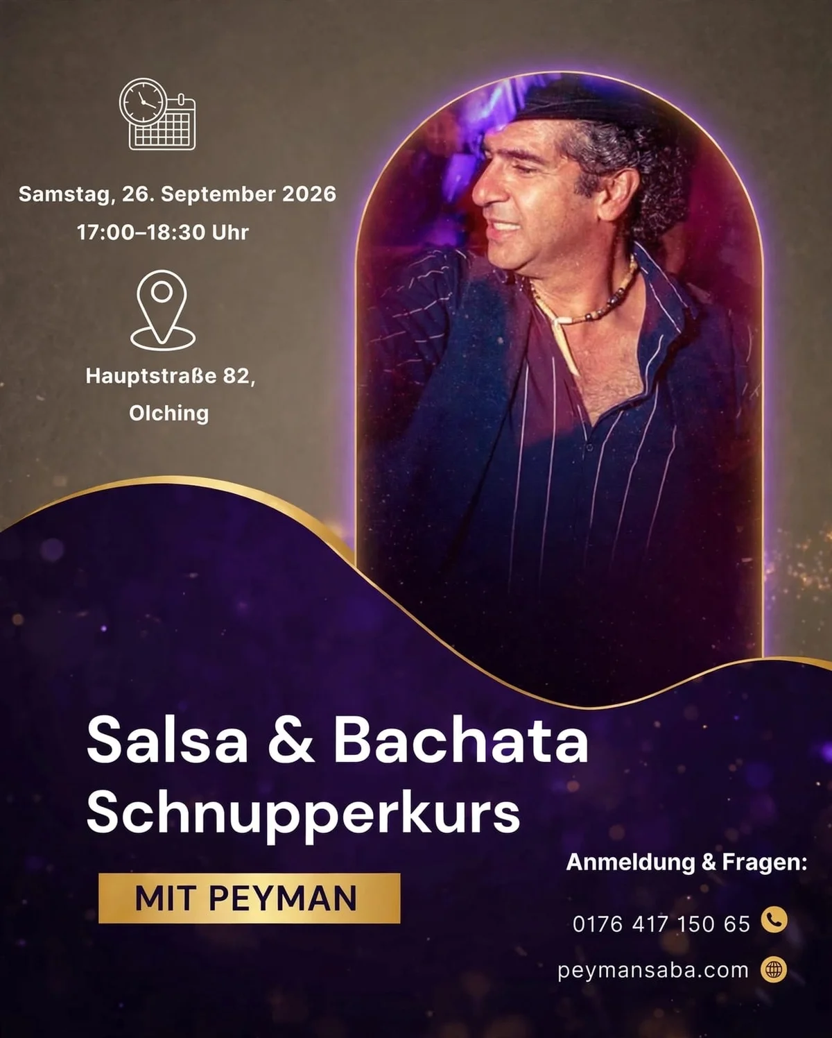 SALSA & BACHATA Schnupperkurs mit Peyman – Salsa and Bachata in Olching