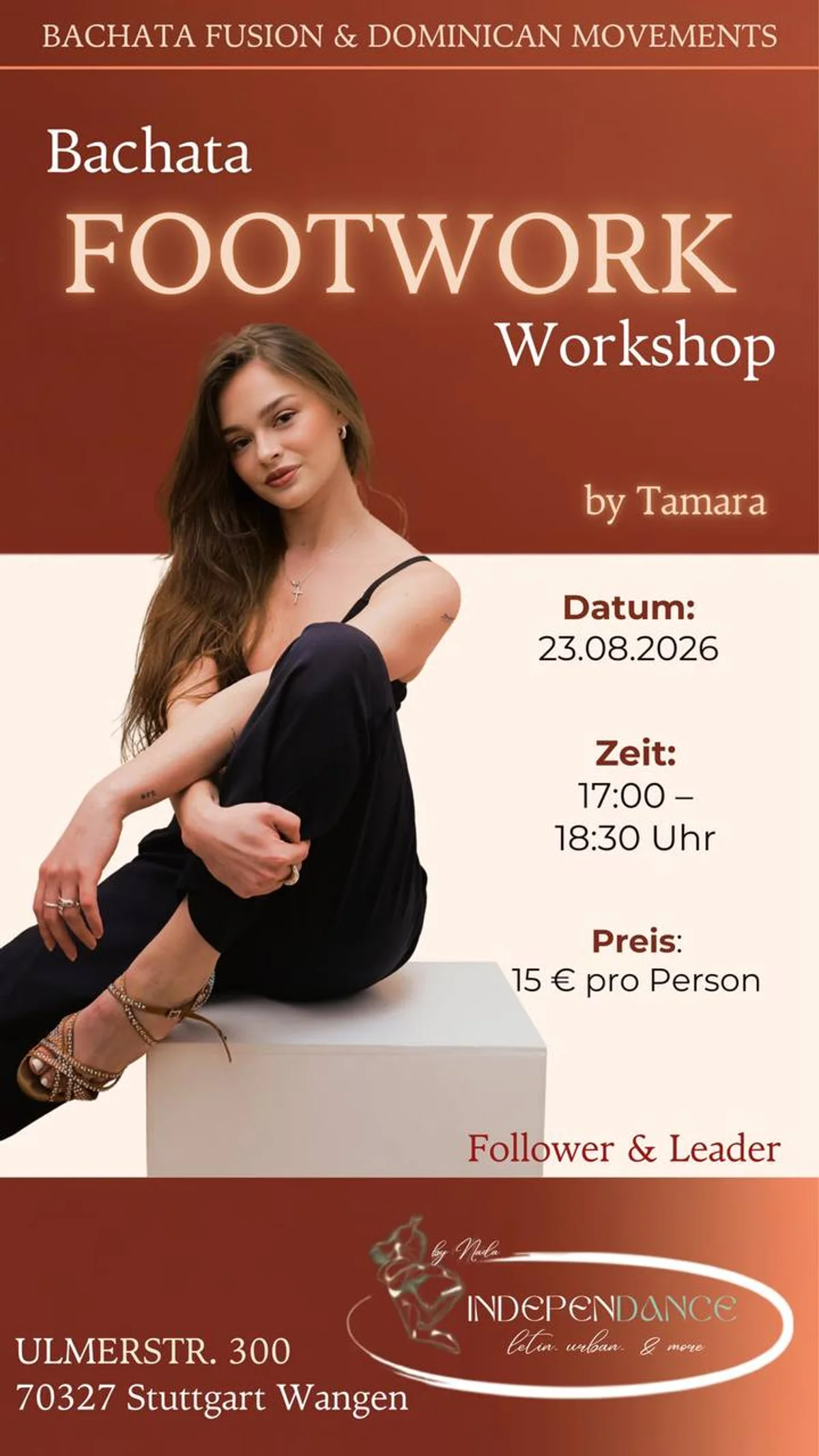 Bachata Footwork Workshop mit Tamara