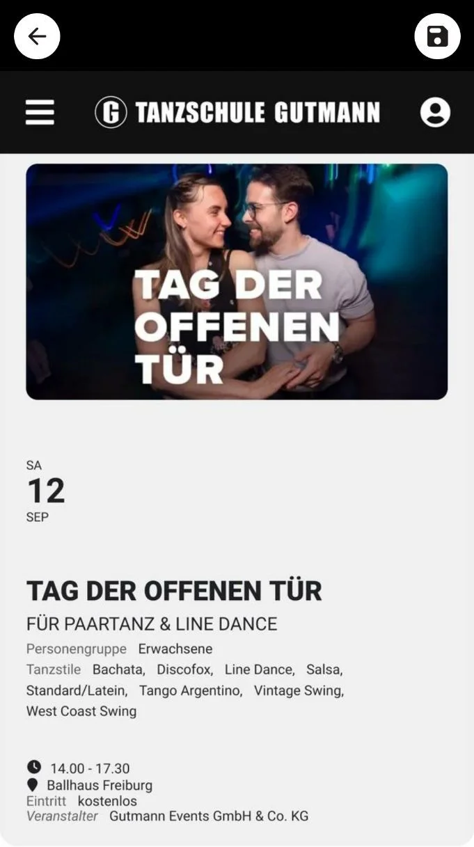 Tag der offenen Tür & Tanzparty