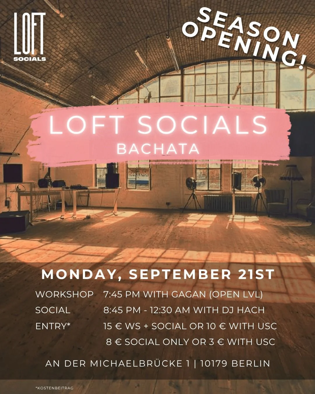 LOFT SOCIALS x BACHATA – Bachata in Berlin