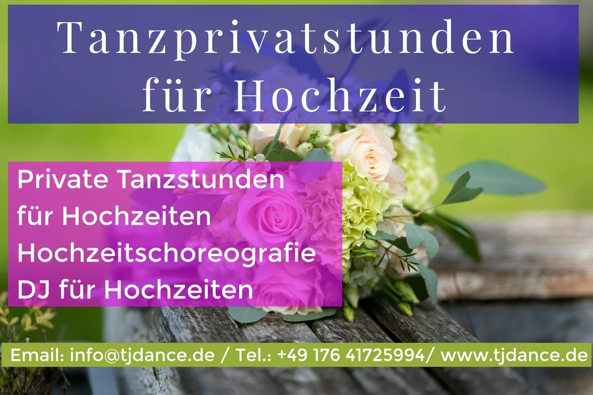 Tanzprivatstunden für Hochzeit