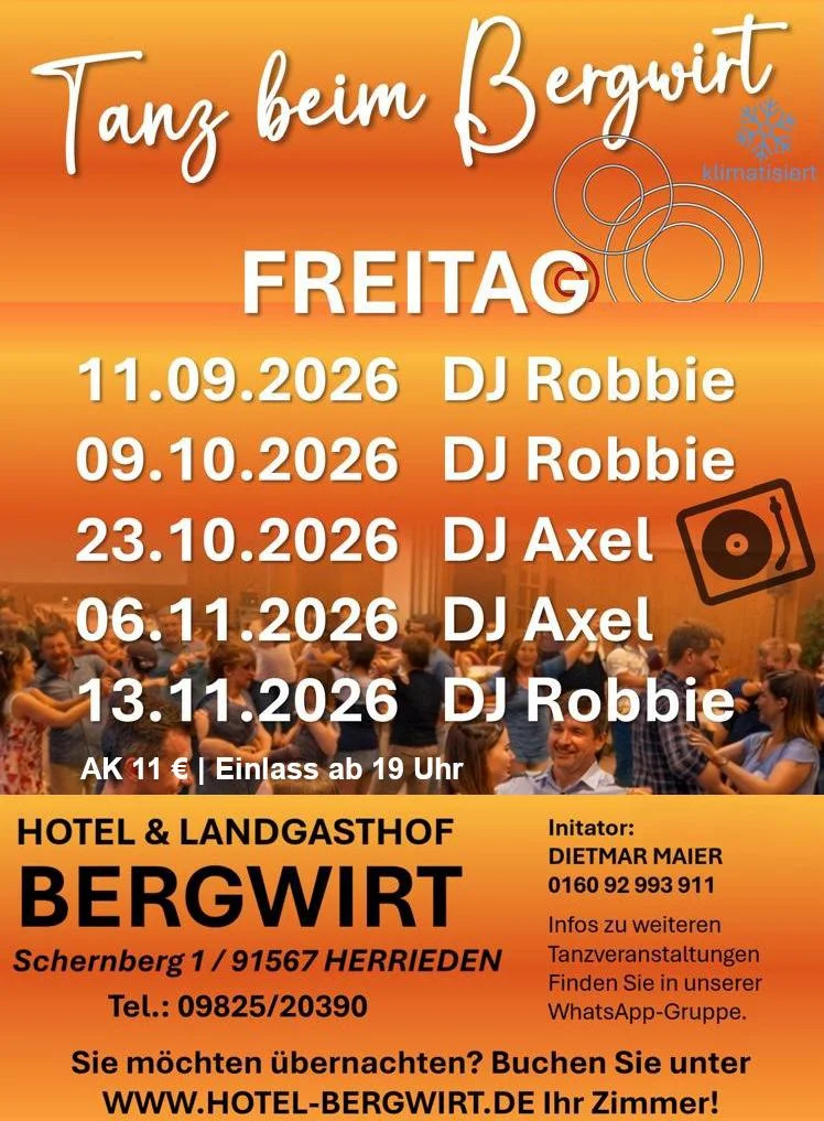 Tanz beim Bergwirt – Salsa and Bachata in Herrieden
