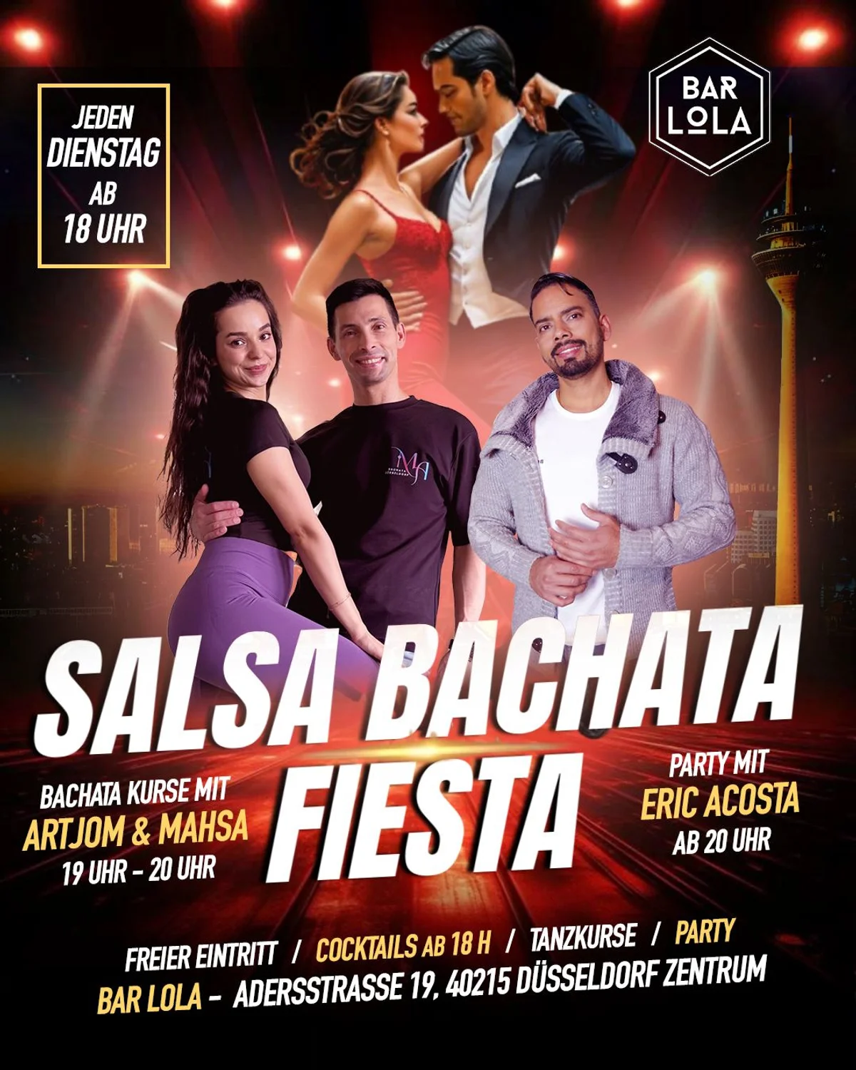 Salsa Bachata Fiesta - Dienstag 17.03.