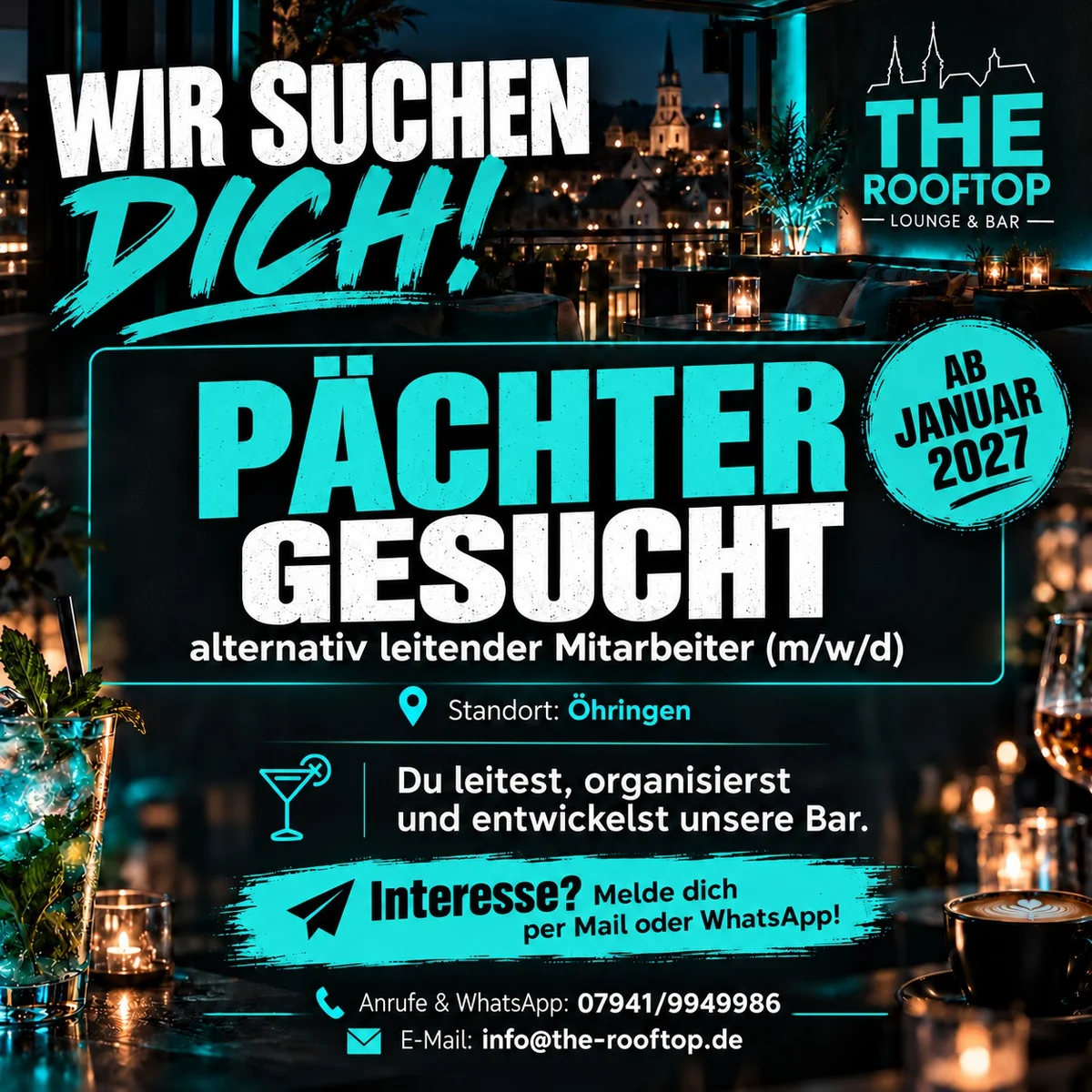 Latin Night at The Rooftop (Pächter Gesucht)
