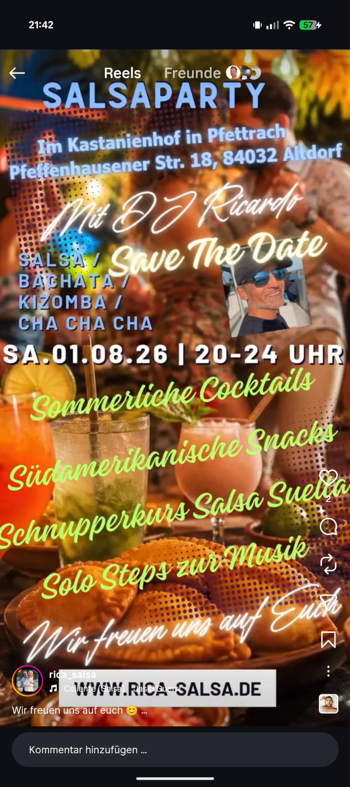 Salsaparty im Kastanienhof