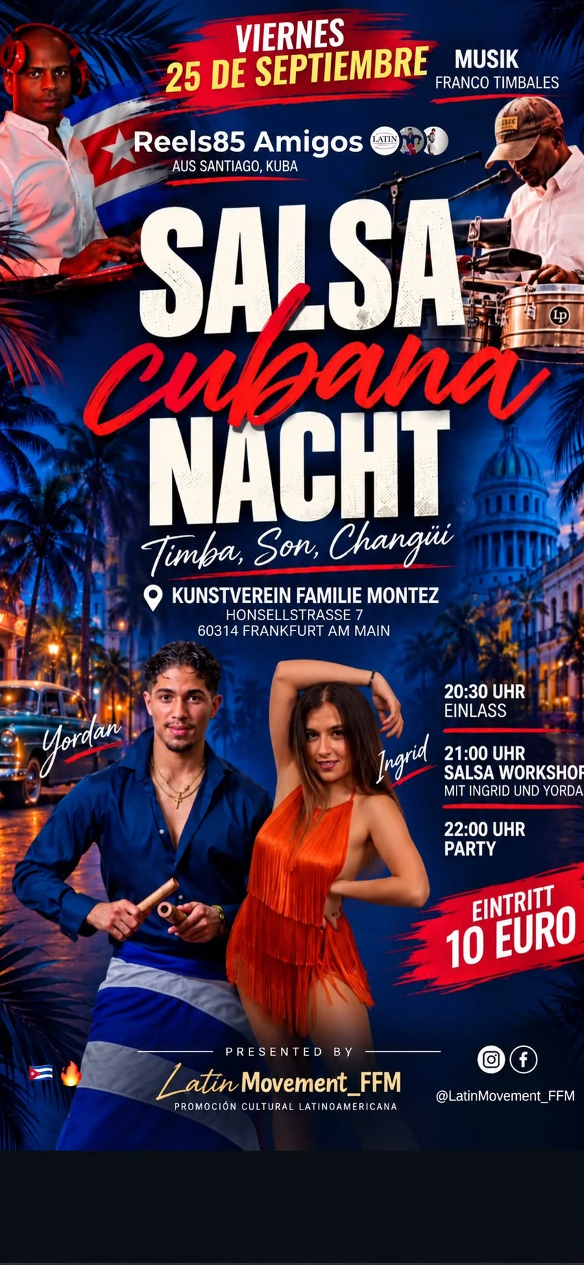 Salsa Cubana Nacht – Salsa in Frankfurt am Main