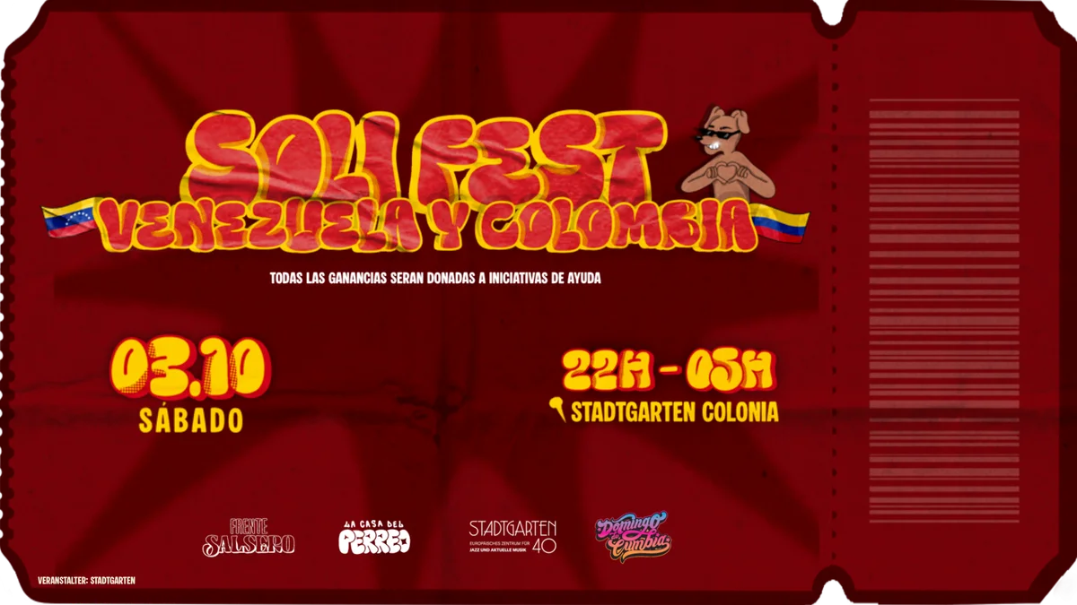 SOLIFEST POR VENEZUELA Y COLOMBIA I STADTGARTEN COLOGNE