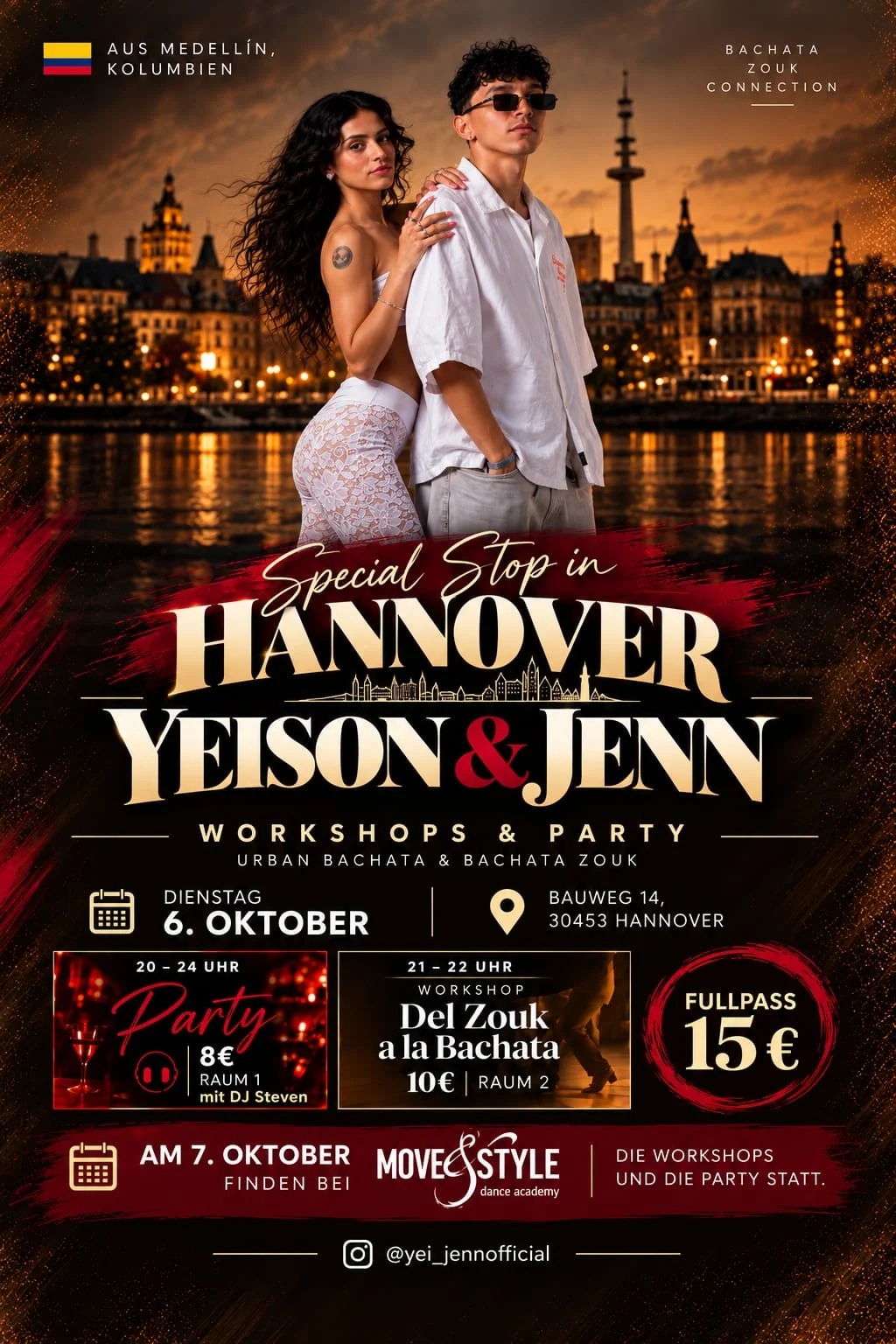 YEISON & JENN – SPECIAL STOP IN HANNOVER!
