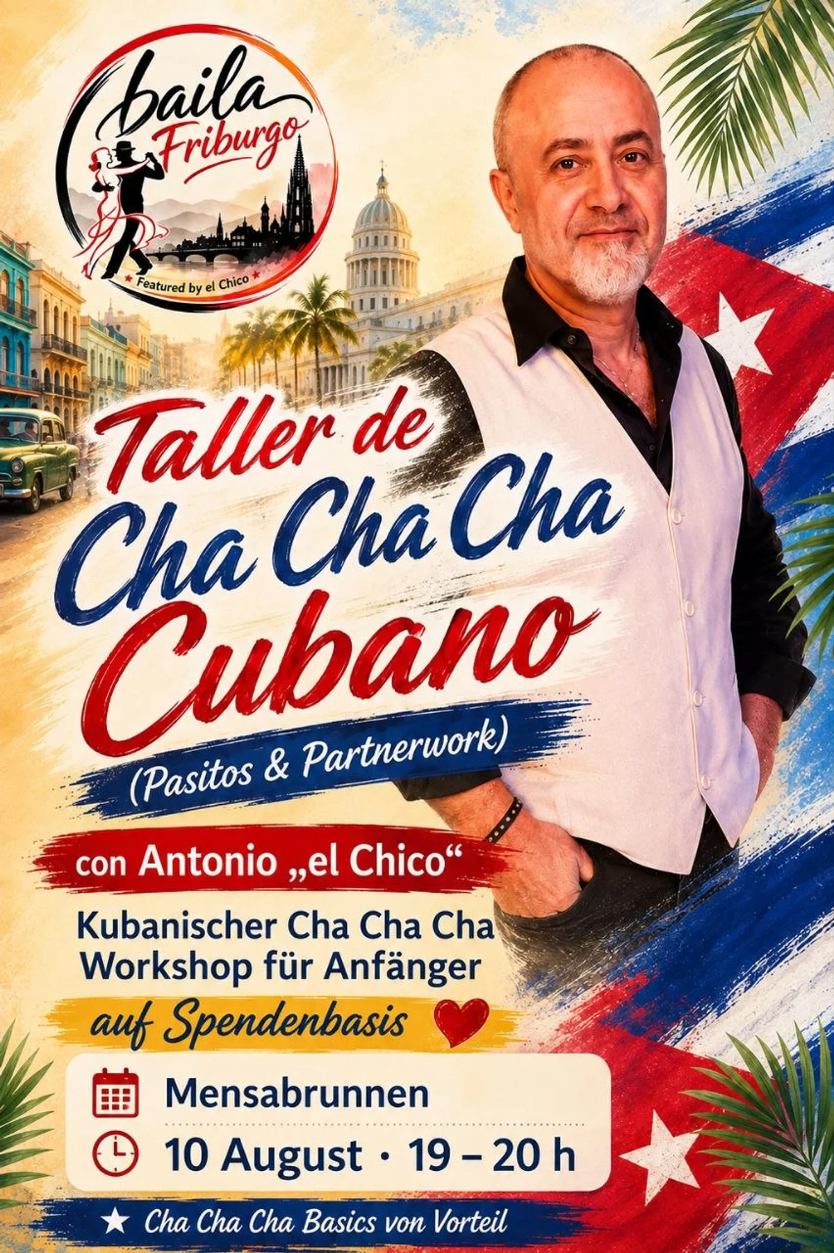 Taller de Cha Cha Cha Cubano con Antonio „el Chico“