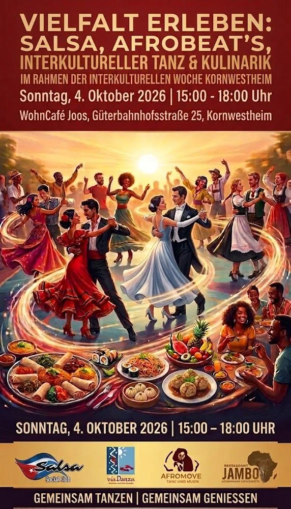 VIELFALT ERLEBEN: SALSA, AFROBEAT'S, INTERKULTURELLER TANZ & KULINARIK