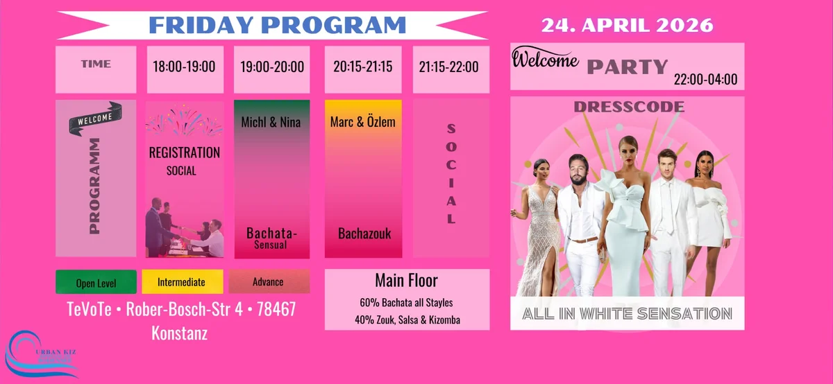 Friday Program - Welcome Party: ALL IN WHITE SENSATION