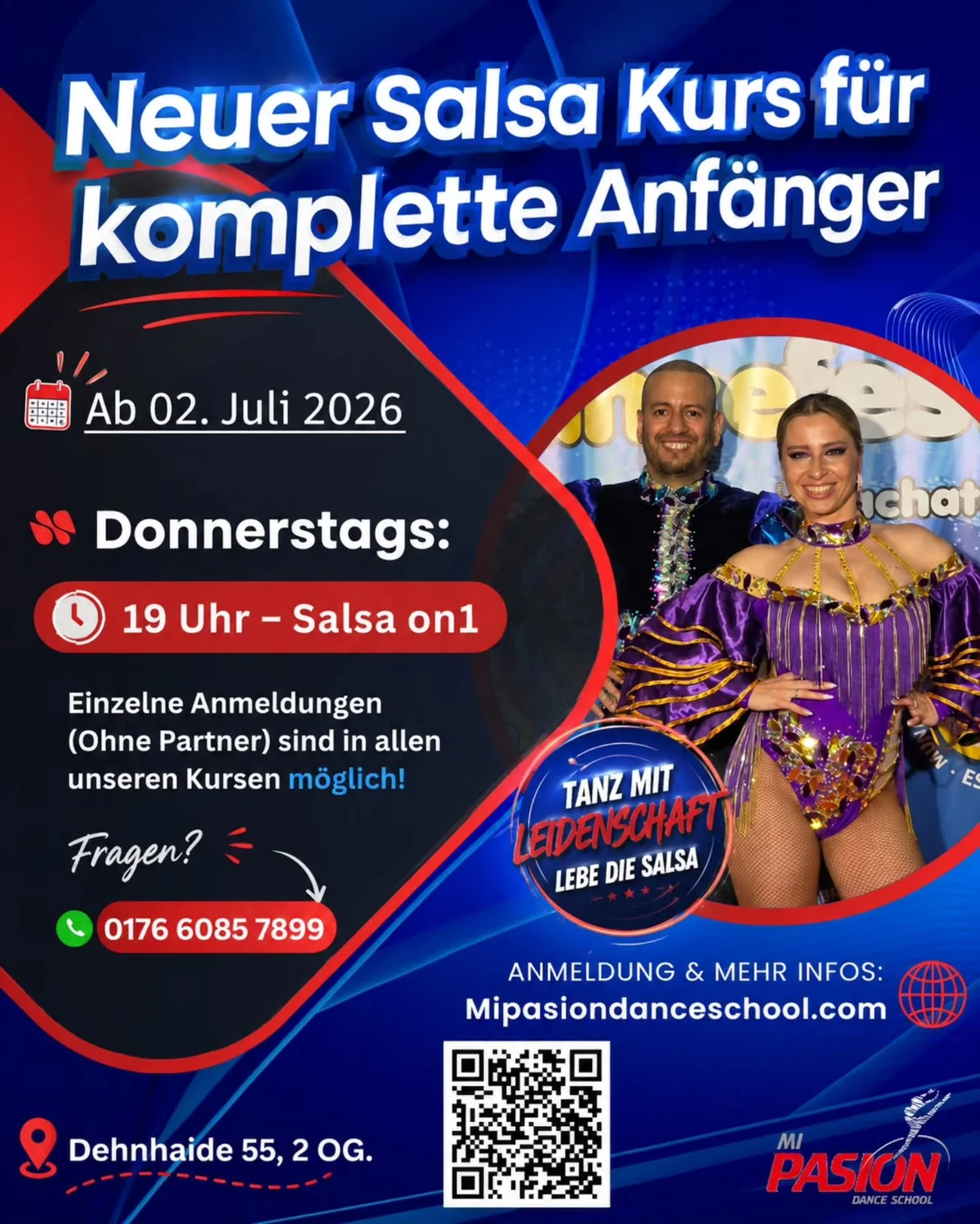 Neuer Salsa Kurs für komplette Anfänger (Salsa On1)