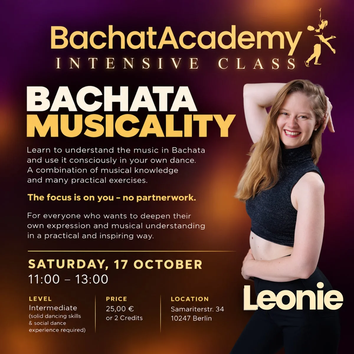 Bachata Musicality – Intensive Class with Leonie